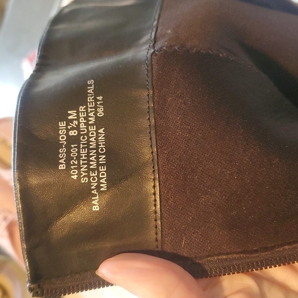 G.H. Bass Josie Black Knee-High Full Zip Sz. 8.5 Boots w Buckle W Calf Expander - Picture 8 of 12